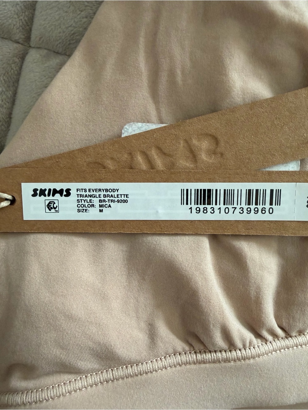 Skims Fits Everybody Triangle Bralette - Mica - Picture 2 of 4